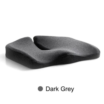 Pressure Relief Seat Cushion for Long Sitting Hours on Chair Extra Dense Memory Foam Relieve Hemorrhoids Coccyx Sciatica